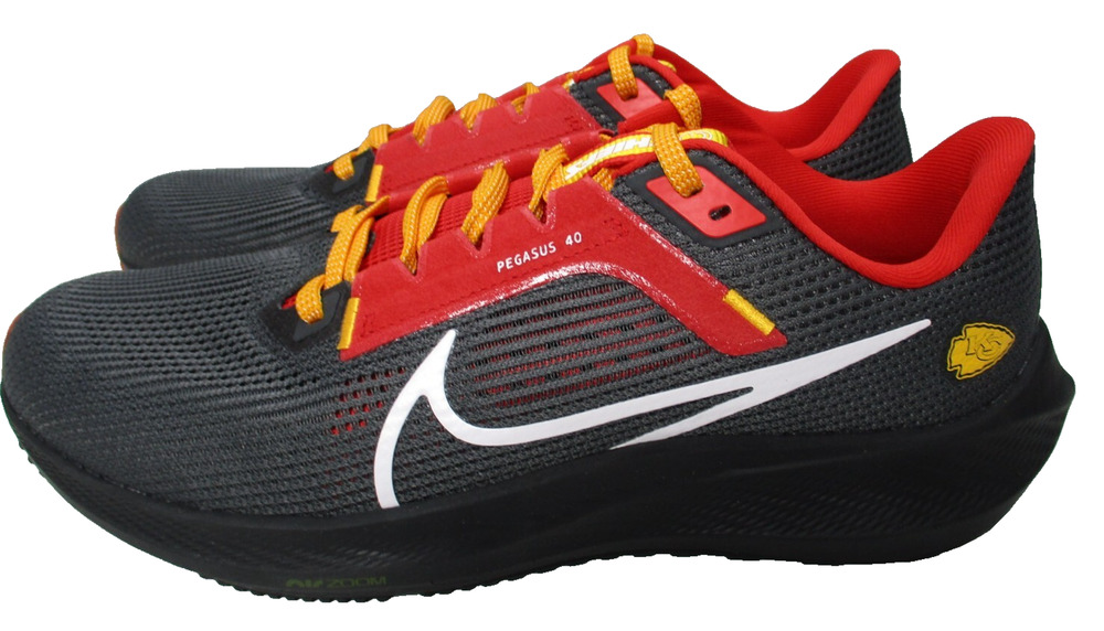 Nike Zoom Pegasus 40 Kansas City Chiefs NFL Mens Sz 9 Womens Sz 10.5 Shoes